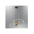 Opviq luster Round 1429-2A, LED 38 W, crni