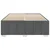 Vidaxl Posteljni okvir brez vzmetnice temno siv 140x190 cm blago