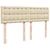 vidaXL vidaXL Box spring postelja z vzmetnico krem 140x190 cm blago, (21307870)