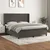 Vidaxl Box spring postelja z vzmetnico temno siva 180x200 cm žamet
