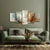 5-delna slika tople barve v abstrakciji - 150x75