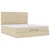 Otomanski krevet s madracem krem 160x200 cm od tkanine