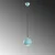 Opviq Luster Top, 20-111cm, O15 cm, Tirkizni