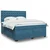 Vidaxl Box spring postelja z vzmetnico modra 180x200 cm žamet
