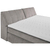 MID.YOU POSTELJA BOXSPRING 200 cm  x 240 cm , tekstil, leseni material sivorjava