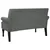 Klupa s naslonom tamno siva 120x62x75,5 cm tkanina