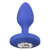 Cal Exotics – Cheeky Gems Vibrating Butt Plug M - Modra