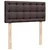 Vidaxl Box spring postelja z vzmetnico temno rjava 100x200 cm blago
