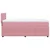 Vidaxl Box spring postelja z vzmetnico roza 80x200 cm žamet