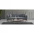 Atelier del Sofa Trosed na razvlačenje Cofi 90x80x222cm Svetlosivi