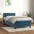 Vidaxl Box spring postelja z vzmetnico temno modra 80x200 cm žamet