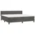 vidaXL Box spring postelja z vzmetnico temno siva 200x200 cm žamet