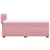 Vidaxl Box spring postelja z vzmetnico roza 90x200 cm žamet