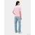 TOMMY HILFIGER Majica 1985 roza/bela