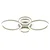 Globo 48039-40CO -LED Plafonsko svetlo LORETTA LED/40W/230V prečnik 35,5 x 53 cm mesing