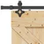 Klizna vrata NARVIK Prirodna i crna 80 x 210 cm (152,5 cm)