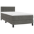 vidaXL Box spring postelja z vzmetnico temno siv 90x190 cm žamet