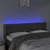 LED uzglavlje tamnosivo 147x16x78/88 cm baršunasto