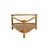Hanah Home klub sto Nesta 95, 95 cm, orah