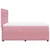 Vidaxl Box spring postelja z vzmetnico roza 160x200 cm žamet