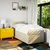 Vidaxl Box spring postelja z vzmetnico krem 80x200 cm blago