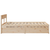 vidaXL Posteljni okvir s predali 135x190 cm borovina