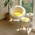 ATELIER DEL SOFA Fotelja i bočni stočić Lida White Yellow