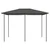 Vidaxl Paviljon 3x4x2,6 m antraciten 160 g/m2