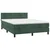Vidaxl Box spring postelja z vzmetnico temno zelen 140x190 cm žamet