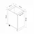 Hanah Home kuhinjski element Minar 4115, 40 cm, beli