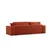 Atelier del Sofa Ugaona garnitura Pirlo 145x43x206cm Narandžasta