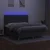Vidaxl Box spring postelja z vzmetnico LED temno siva 180x200 cm blago