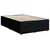 vidaXL Postelja boxspring z vzmetnico Črna 120 x 190 cm Blago