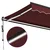 Tenda na automatsko uvlačenje s LED svjetlima bordo 350x250 cm