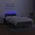 Vidaxl Box spring postelja z vzmetnico LED temno siva 120x200 cm blago