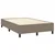 Vidaxl Box spring postelja z vzmetnico taupe 120x200 cm blago