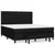 Vidaxl Box spring postelja z vzmetnico črna 180x200 cm blago