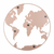 Magnetna oglasna deska World Map - PT LIVING