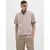 JACK & JONES Srajca JORSUMMER  mokka / bela
