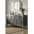 Hanah Home komoda Pega 150, 125 cm, antracit / srebrna