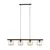 Luster na sajli SALVIA 4xE14/10W/230V braon/zadimljeno braon
