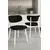 HANAH HOME Set stolica (2 dela) Toldy Black White
