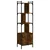 Regal za knjige s vratima boja hrasta 44,5x30x154,5 cm drveni