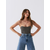 RARE by Lorena Rae Top Edna, črna