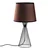 Opviq Stona lampa Telis-5372, 28x28x55 cm, IP20, Braon-crna