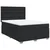 vidaXL Box spring postelja z vzmetnico črn 160x200 cm umetno usnje