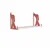 HANAH HOME Zidna polica Hunter Dog Pink