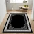 Conceptum Hypnose tepih HM-CRP25-20, Pravougaoni, 100 x 180 cm, Crno-bijeli
