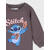 Sinsay - Dukserica sa ukrasnim šljokicama Stitch - antracit