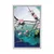 Plakat drevesna veja ob polni luni - 20x30 black